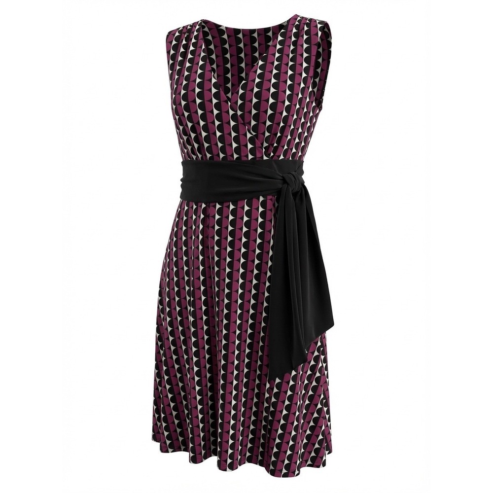Max Studio‎ Geometric Wrap Midi Dress Size XS